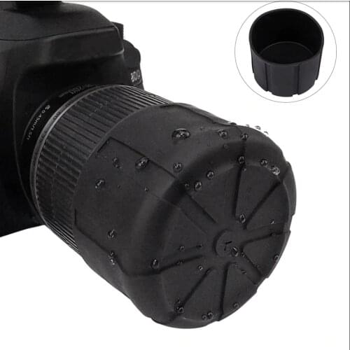 Waterproof SLR Silicone Camera cover universal Lens Cap Holder Cover Camera Len Cover For Canon Nikon Sony Olypums Fuji Lumix