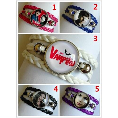 1pc CHICA VAMPIRO Bracelet Glass bracelet Handcuffs bracelet Cartoon Movie Charms bracelet
