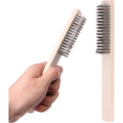1pcs Stainless Steel Wire Brush Paint Removal Cleaning Metal Polishing Rust Cleaning Brushes Clean Tools Hand Tools