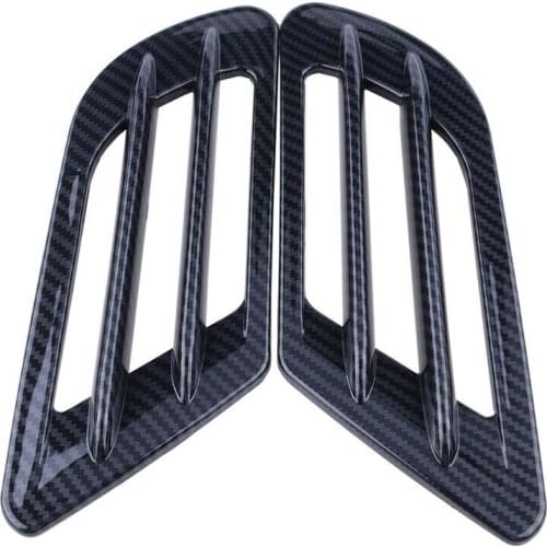 220*78MM Air Vent Trim ABS plastic 2pcs Decal Decoration Exterior Mouldings Replacement Set Sticker