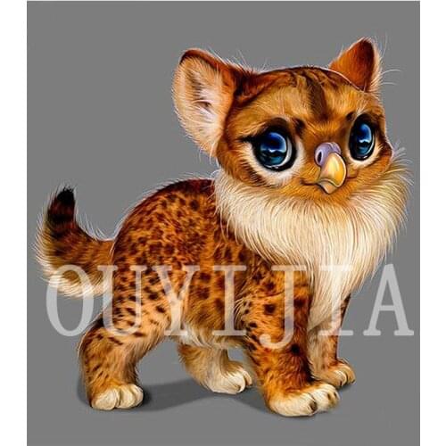 5D DIY Diamond Painting Full Square Round Rhinestone Embroidery Animal-Cat Cross Stitch Craft Home Decoration Diamond Art
