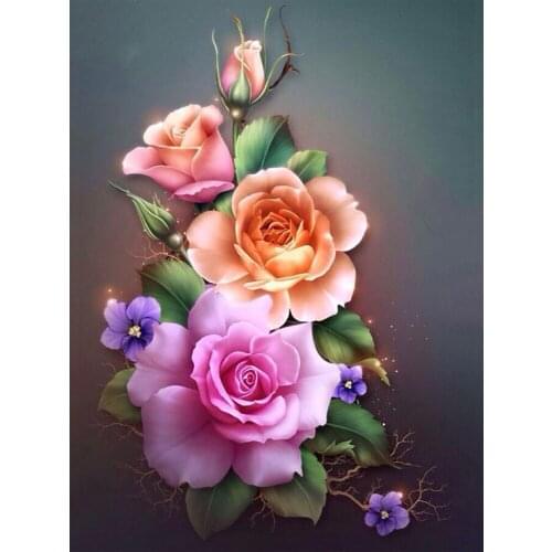 Diamond Painting Full Square/Round Flower Diamond Embroidery Sale 5D DIY Kits Mosaic Drill Picture Rhinestones Sets Decor