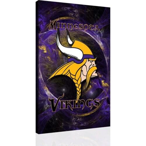 American Football Minnesota Vikings Sign Sports Large Wall for Living Room Print Painting Artwor