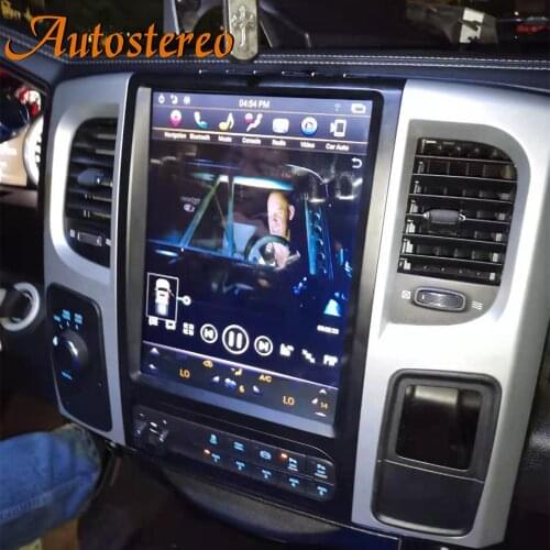 Android 9 4+64GB 12 Inch For Dodge RAM 1500 2500 2013-2017 Car GPS Navigation Auto Stereo Multimedia Player Radio Tape Recorder
