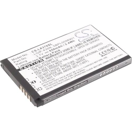 CameronSino for LG 990G C320 Cookie Fresh GC300 Gentle GS290 GS390 GU280 GU285 GU295 T310 TB200 TM300 UN430 UN430 battery