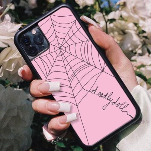 Toile D Araignee Dessin Phone Case PC+TPU For IPhone 12 11 Pro Xs X Xr 7 8 Plus Max Se 2020 For Samsung