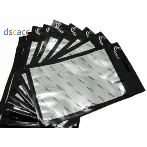 Black ZipLock Plastic Retail Packaging Pouch Bag for Apple iPhone X XR XS Samsung Galaxy S10 Plus Reclosable Hang Hole 1000pcs