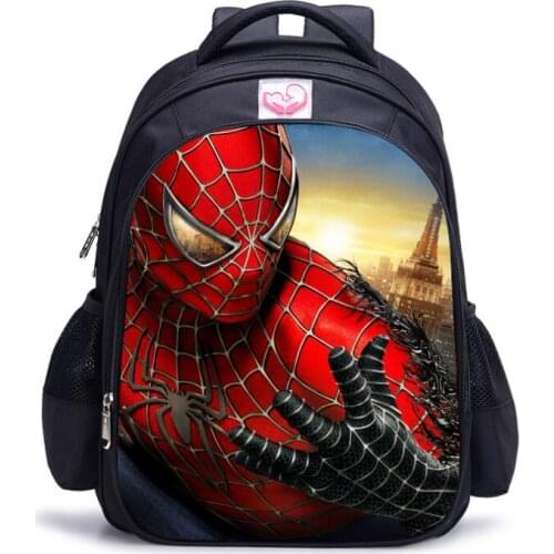 2021 Children Backpacks Super Heroes Spiderman School Bag Baby Boys Backpack Kids Children Cartoon School Bags