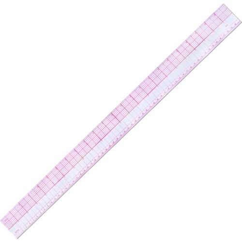 LMDZ 60cm Double Side Metric Straight Ruler Sewing Tailor Measuring Patchwork Yardstick Multifunction Transparent Ruler