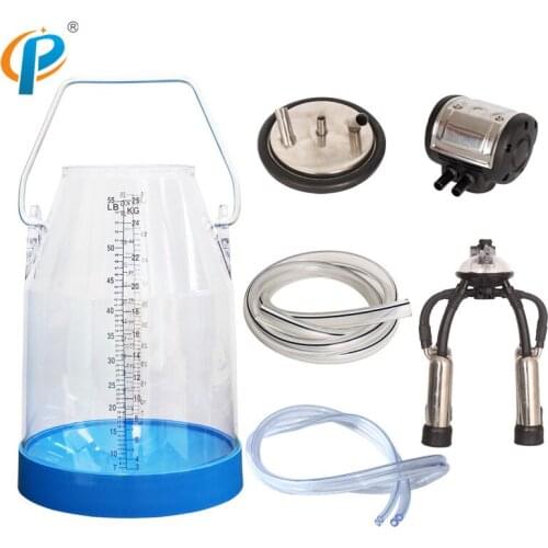 Stainless Steel304 Single Milk Bucket Cluster, Portable Cow Milker Pail Bucket Group, Milking Machine Accessories