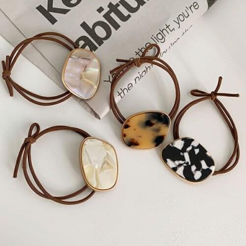 Fashion Simple Elastic Hair Band Women Temperament Scrunchies Hair Ties Ponytail Holder Gum Headwear Girls Hair Accessories