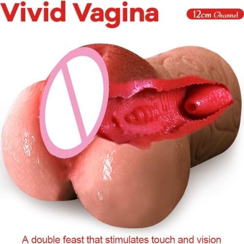 Male Masturbator Real Vagina Silicone Soft Tight Pussy Penis Sex Toys for Men Deep Throat Adult Anal Masturbators Cup sex doll