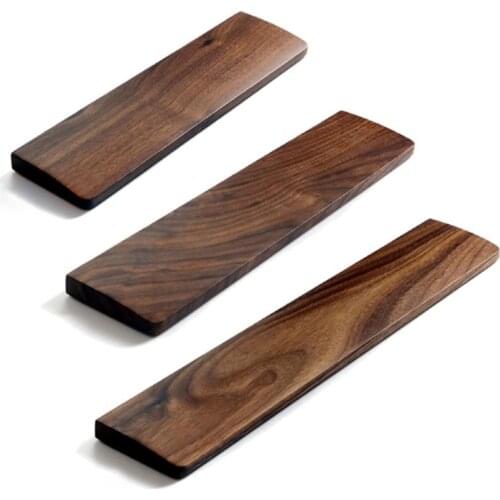 Support 61 87 104 Keys Hand Pad Walnut Wooden Mechanical Keyboard Wrist Rest with Anti-Slip Mat Ergonomic Gaming Desk Wrist Pad