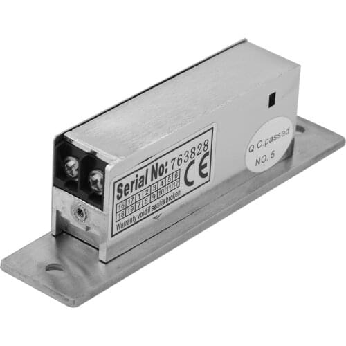 Adjustable Lock-tongue Secure Electric Strike Lock Door Double Unlock Mode NC/NO 12V Narrow-type Access Control System