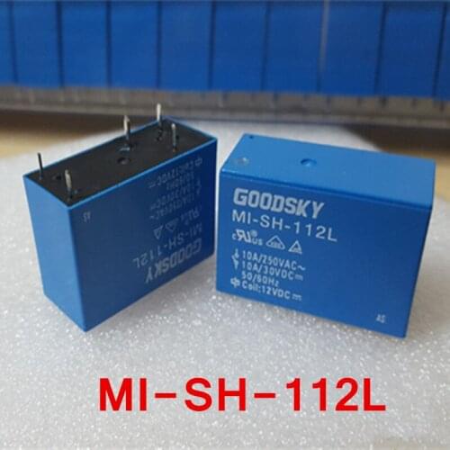 20PCS/lot Power relays MI-SH-112L 12V 10A 250VAC/30VDC 5pin