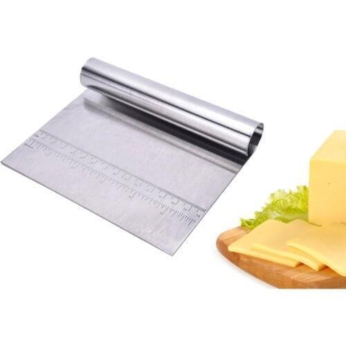 Stainless Steel Cake Cutter Cake Smooth Cream Spatula Baking Pastry Tool Dough Scraper Kitchen Butter Knife Cake Decoration Tool