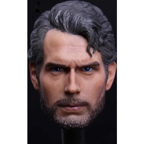 1/6 Scale Soldier Accessories Beard Head Sculpture Model for 12" Action Doll