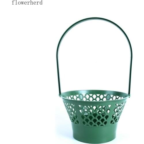Waterproof Portable Flower Basket Flower Pot Gardening Decoration Plastic Gift Packaging Material Hanging Plants Garden Tools