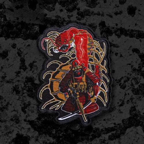 1pc Military TACTICAL Armor Samurai Patch Embroidery Badge Armband Clothing Jacket Backpack Decorative Supplies