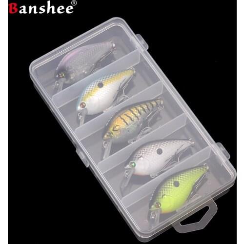 5pcs/lot Tackle Box VC03 Medium Diving square bill lips Crankbaits Fishing lure Floating isca artificial bait peche leurre pesca