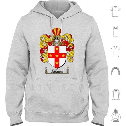 Adams Coat Of Arms / Adams Family Crest Hoodie Long Sleeve Family Adams Seal Shield Crest Genealogy