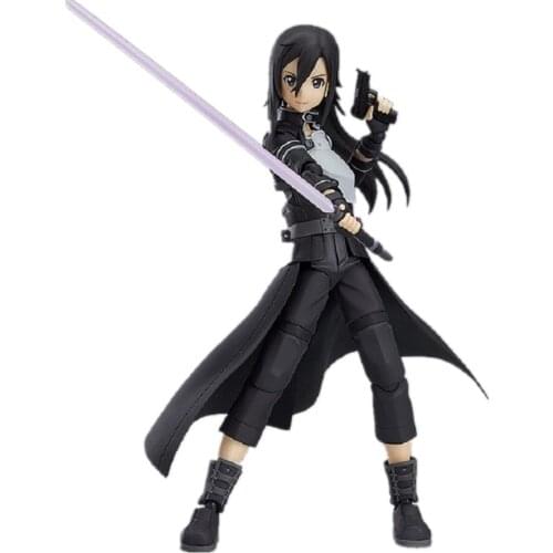 Anime Sword Art Online Kirito Figma 248 PVC Action Figure Collection Kirigaya Kazuto Movable Model Kids Toys Doll