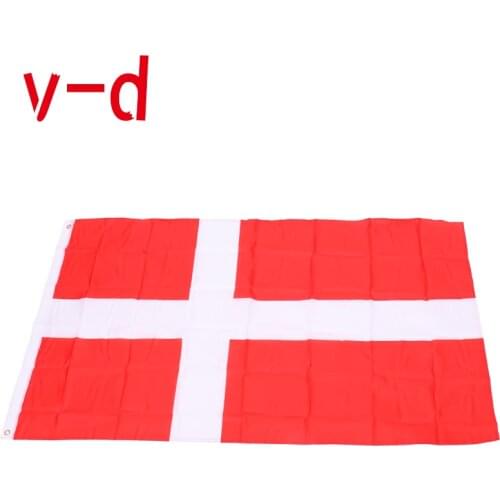 Free shipping xvggdg NEW denmark Flag 3ft x 5ft Hanging denmark Flag Polyester standard Flag Banner