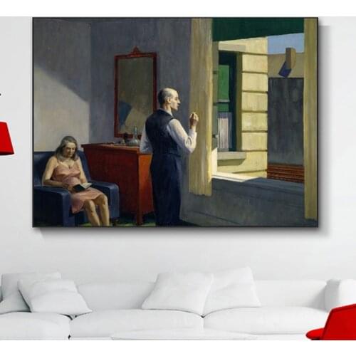 Edward Hopper Famous Famous Wall Art Canvas Painting Posters Prints Modern Painting Wall Picture For Living Room Home Decor Art