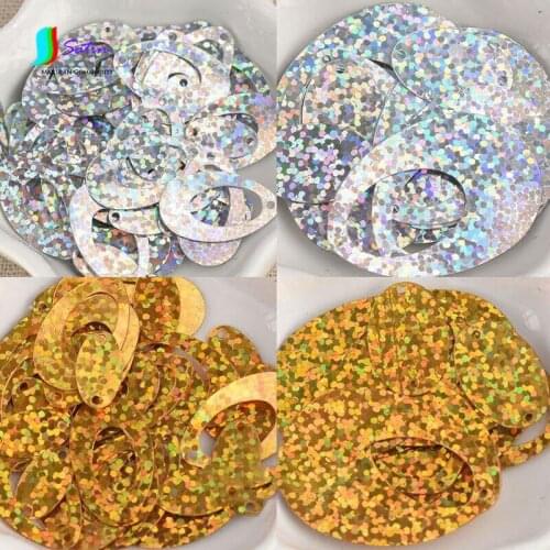 Elliptical Hollow Laser DIY Sequins Dance Performance Clothes Accessories Jewelry Handmade Accessories Materials