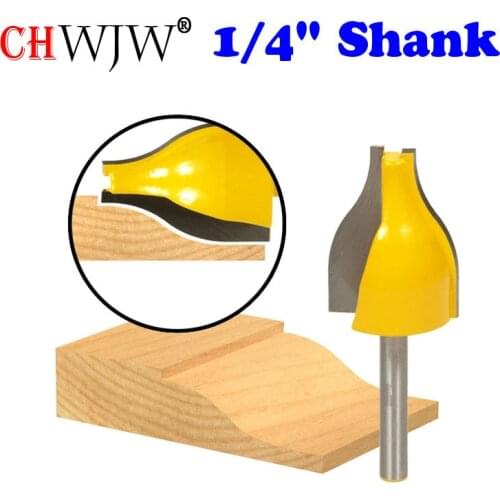 1PC Raised Panel Vertical Router Bit - Medium Ogee - 1/4" Shank door knife Woodworking cutter Tenon Cutter for Woodworking Tools