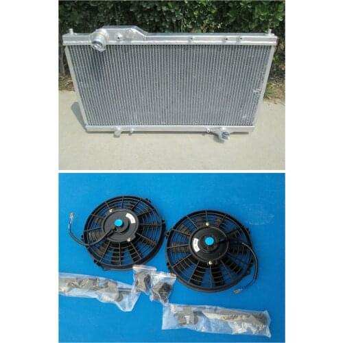 Hot Selling Aluminum Radiator + 2*FAN For Acura NSX MT 3.0L 3.2L 1990-2005 96 97 98 99 04 03 02 01
