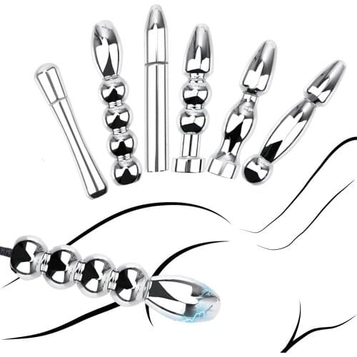 Electric Shock Pulse Anal Vaginal Plug Electro Stimulate Prostate Massage Dildo Butt Plug Medical Themed Sex Toys For Couples