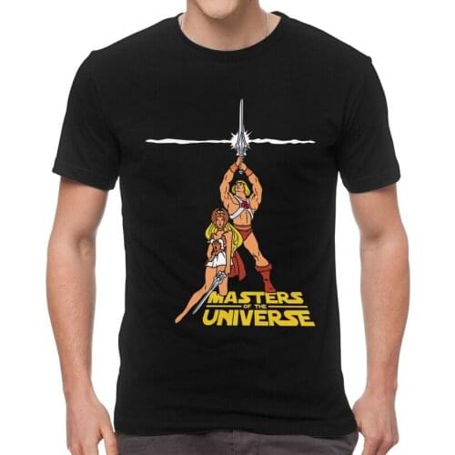 Classic Vintage He-Man And The Masters Of The Universe T-shirt Men Novelty T Shirt Short Sleeve Cotton Eternia Tshirt Tee Tops