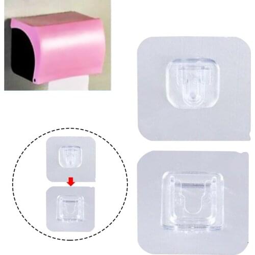 Multi-Purpose Hooks Double-sided Adhesive Wall Hooks Waterproof Clothes Hats Towel Hooks Kitchen Bath Door Hooks 2