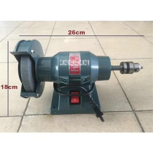 5058-1 Multi-Functional Electric Bench Grinder 250W Rotary Grinder Polishing Machine 2800r/Min Desktop Grinding Machine 220V