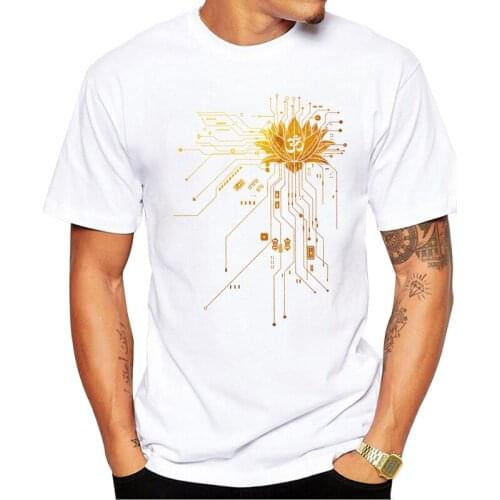 TEEHUB Newest Support Life Men T-Shirt Funny Gold Lines Printed t shirts Short Sleeve Casual Hipster Tshirts Fashion Tee