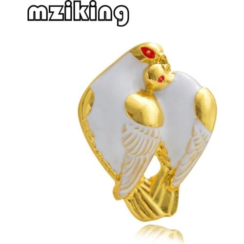 MZC New Dove Bird Brooches for Women Mens Cute Pigeon Peace Bird Brooches Animal Banquet Brosh Weddings Jewelry Christmas Gift