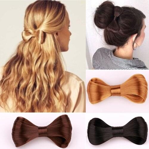 New Fashion European and American Wig Crocodile Clip Bow Hair Clip Side Clip Hair Accessories