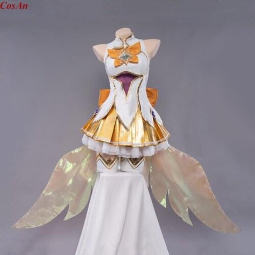 New Arrival Game LOL Soraka Cosplay Costume Star Guardians The High Quality Battle Uniform Female Party Role Play Clothing S-XL