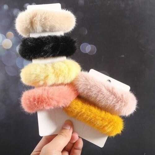 New Warm Elastic Hair Band Women Girls Holder Hair Rope Rubber Band Headwear for Women Girls Hair Clips Accessories