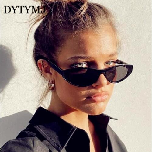 DYTYMJ 2021 Cateye Sunglasses Women Luxury Brand Eyewear Women/Men Rectangular Glasses Women One Piece Gafas De Sol Hombre UV400