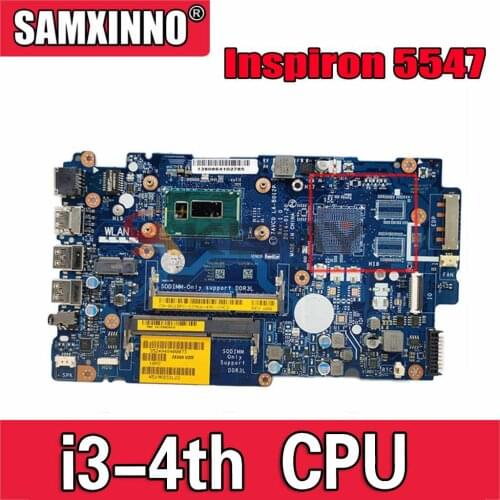 Original Laptop motherboard For DELL Inspiron 5547 5542 5442 5447 I3-4030U Mainboard CN- 006M0K 006M0K ZAVC0 LA-B012P SR1EN