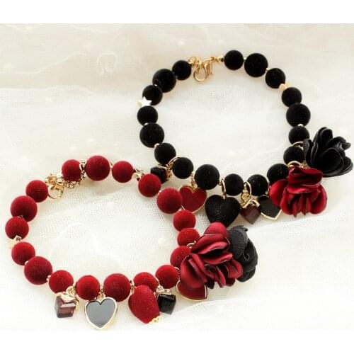 Free Shipping Luxurious Sense Of Production Gorgeous Flower Flocking Bead Dog Accessories Poodle Yorkie Maltese