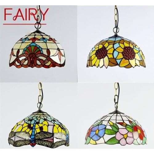 FAIRY Tiffany Pendant Light LED Lamp Modern Creative Fixtures For Home Dining Room Decoration
