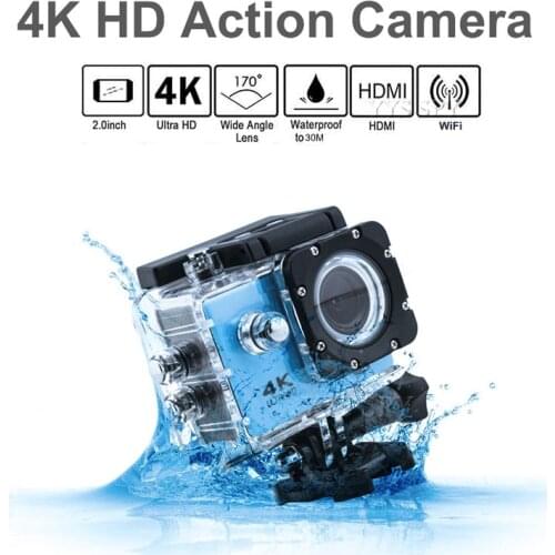 4K Mini WiFi Action Camera Ultra HD Underwater Sport Camcorder Portable Digital Video Audio Outdoor Helmet Micro Recording Cam