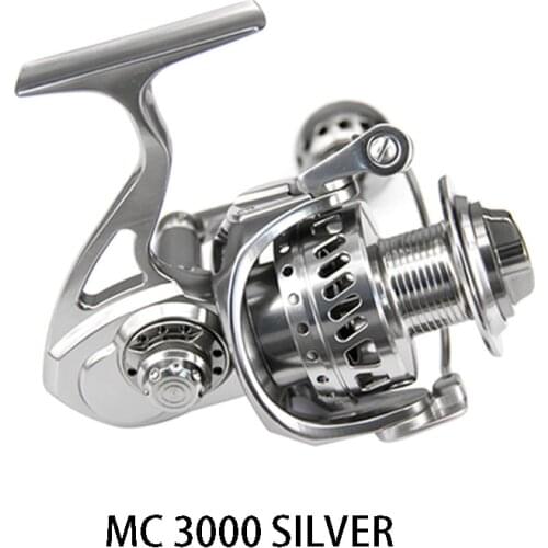 DEUKIO Fishing Reel MC3000 MC4000 MC5000 MC6000 Metal Casting 12BB Aluminum Stainless Steel Spinning Reel Fishing Tackle Pesca