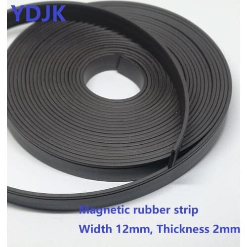 1 Meter magnetic strip 12*2 mm Magnetic Strip Rubber Magnet 12x2 mm 12mm x 2mm