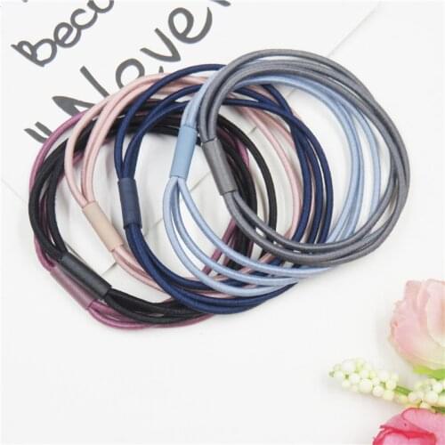 1PCS Simple Lace 6 Colors Elastic Hair Bands For Girls Bohemian Headband Scrunchy Korean Bow Kids Hair Accessories For Women NEW