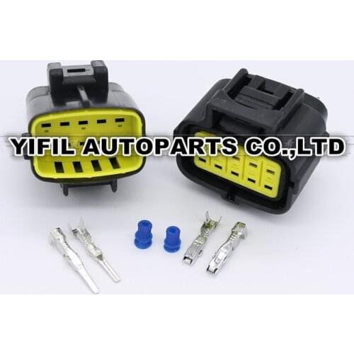 5sets/lot 10 Pin/Way Male Female Automobile Waterproof Electrical Wire Connector Oxygen Sensor Plug Housing