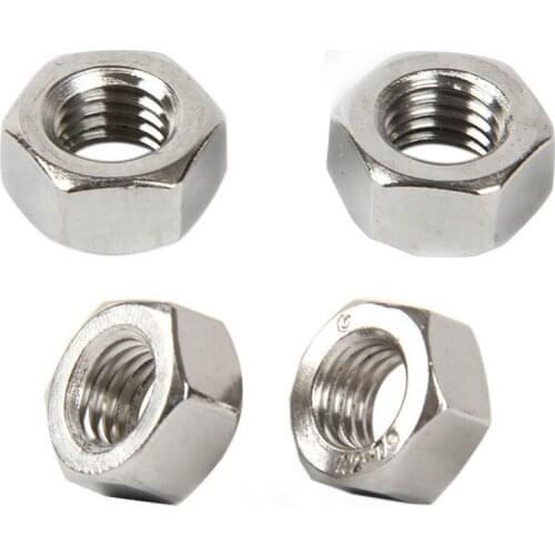 50Pcs DIN934 M1.6 M2 M2.5 M3 M4 Carbon Steel Hex Nut Hexagon Nuts Metric Thread Suit For Screws Bolts HW010